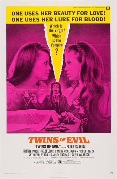 Twins Of Evil 1971 Horror Movie Posters Hammer Horror Films Movie
