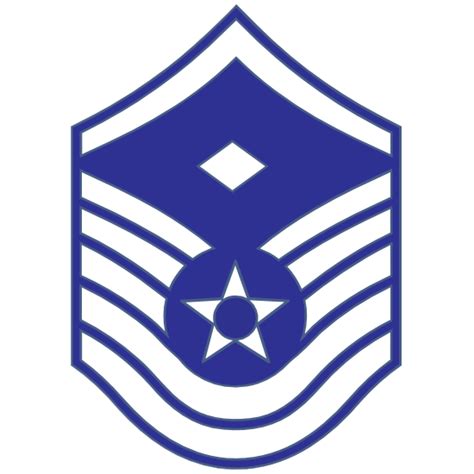 Air Force Rank E 7 Master Sergeant Sticker