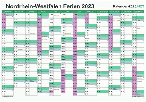 Ferien Nordrhein Westfalen 2023 Ferienkalender And Übersicht
