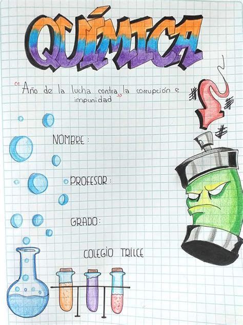 Portadas De Química Ideas Bonitas Dibujos Fáciles Carátulas