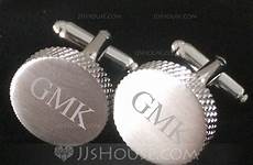 personalized cufflinks stainless round steel set jjshouse