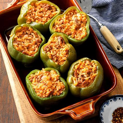 Brown Rice Stuffed Peppers Recipe How To Make It