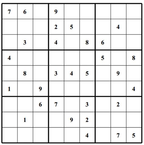 Free Printable Daily Sudoku Puzzles
