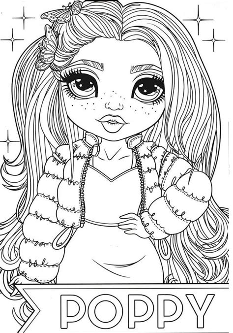 Stella Monroe Rainbow High Coloring Page Free Printable Coloring