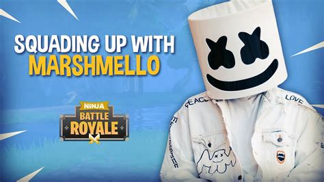 Squading Up With Marshmello Fortnite Battle Royale Gameplay Ninja