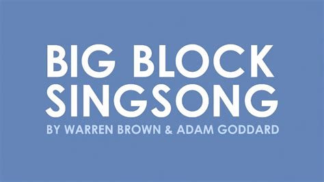Big Block Singsong The Dubbing Database Fandom
