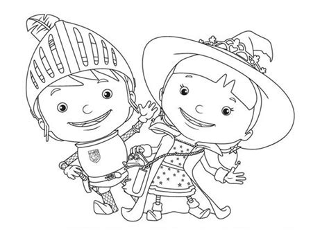 799x1139 dizzy from descendants coloring page. Mike the Knight and Her Sister Evie Coloring Page | Color Luna