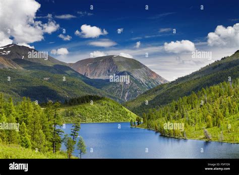Beautiful Lake In Altai Mountains Stock Photo Alamy