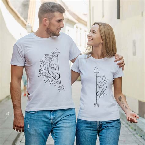 Customized Couple T Shirts Lions Great Ts For Couple