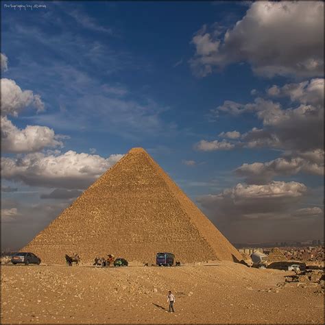 Elevation Of The Great Pyramid At Giza Al Haram Nazlet El Semman Al Haram Giza Governorate
