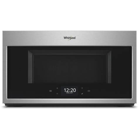 Whirlpool 1 9 Cu Ft Smart Over The Range Microwave With Scan To Cook