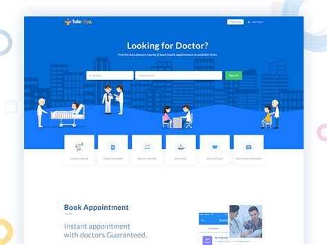 Healthcare Portal Landing Pages By Arvind Patel On Dribbble
