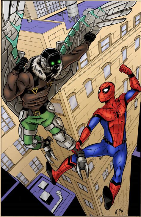 Spiderman Vs Vulture Colors By Kittensoft On Deviantart