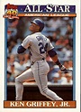KEN GRIFFEY JR. 1991 Topps 40 Years Of Baseball Card #392 All Star ...