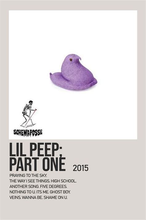 Lil Peep Part One By Lil Peep Minimalist Album Poster In 2022 Music