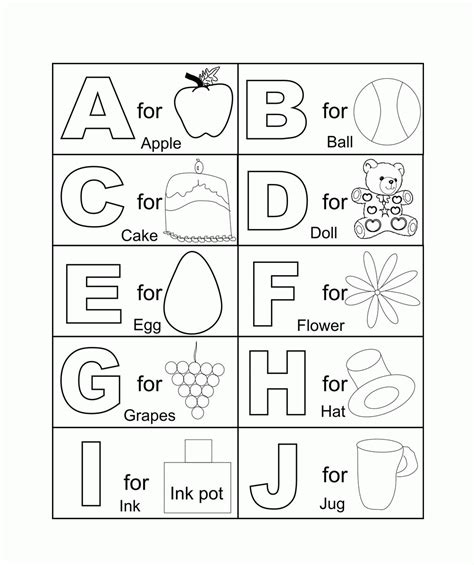 Free Kids Coloring Pages With Abc Coloring Home