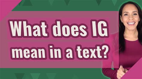What Does Igs Mean In Texting 2023