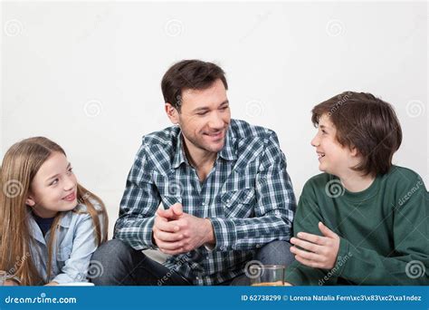 Father With His Sons Stock Image Image Of Children Horizontal 62738299