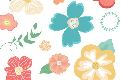 Abstract Flower Clip Art And Vector ~ Illustrations On Creative Market