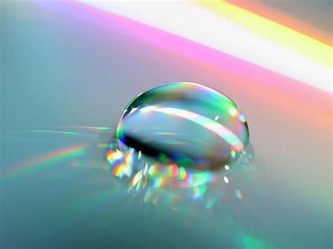 Waterdrop Deoplet H20 Water Drop Rainbowrays Hd Wallpaper Peakpx