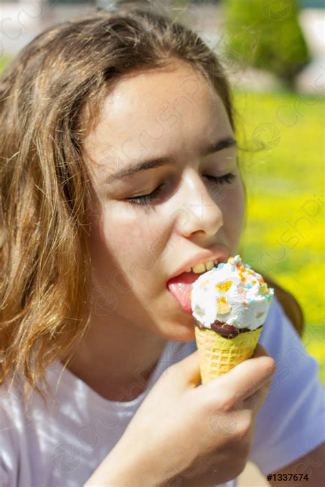 Girl Eating Ice Cream Cone All Information About Healthy Recipes And