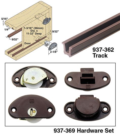 Doors have the ability to slip from the tracks which are installed to the framework. Woodworker.com: ROLLING DOOR TRACK AND HARDWARE SET
