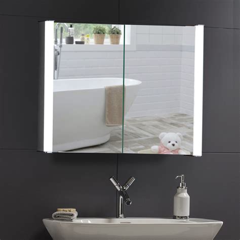 Buy Mood® Premium Led Illuminated Bathroom Mirror Cabinet With Shaver