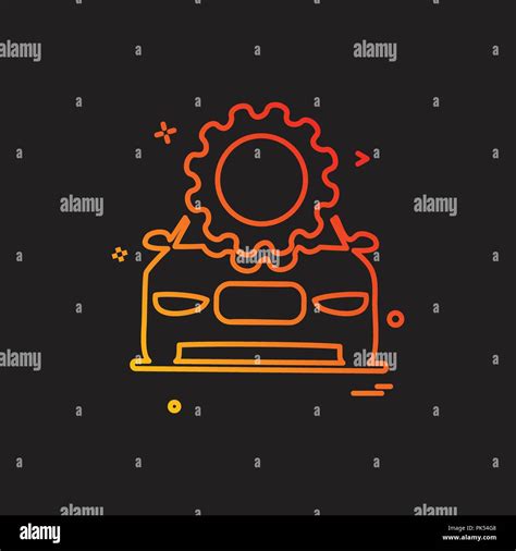 Car Workshop Icon Design Vector Stock Vector Image Art Alamy