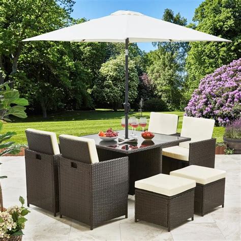 Vertical garden idea for /r/woodworking is your home on reddit for furniture, toys, tools, wood, glue, and anything else that. 8 Seater Rattan Cube Outdoor Dining Set with Parasol - Grey Weave in 2020 | Outdoor dining set ...