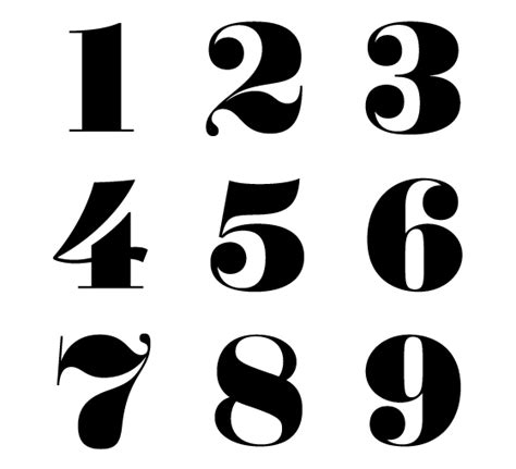 Beautiful Lovely And Nice Numbers Font Typography Lettering