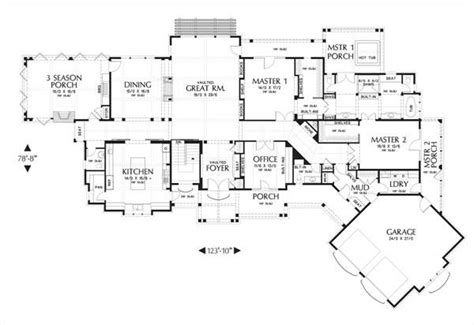 Craftsman House Plan With 5 Bedrooms And 35 Baths Plan 4298 Bungalow