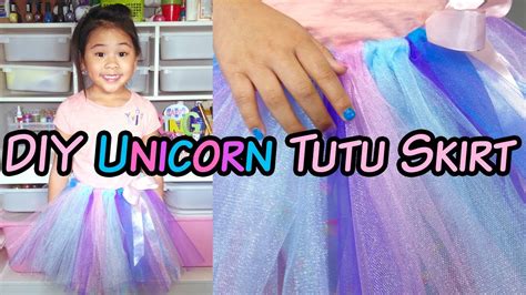 Diy No Sew Tutu Skirt Diy Unicorn Tutu Skirt Diy Tulle