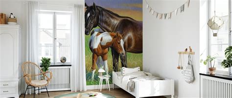 Mare And Foal Affordable Wall Mural Photowall
