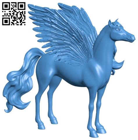 Pretty Pegasus Unicorn B005964 Download Free Stl Files 3d Model For