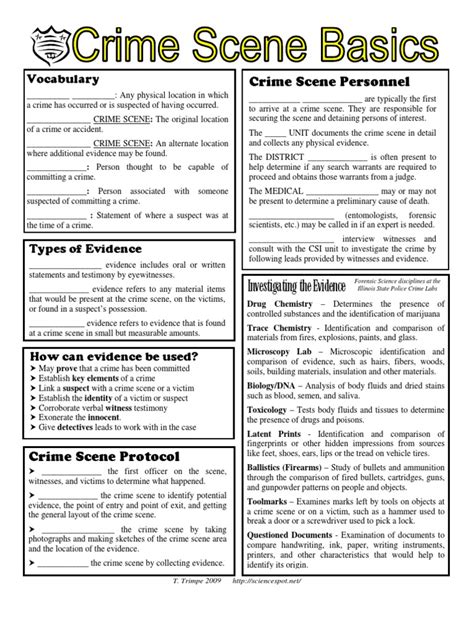 Https://wstravely.com/worksheet/crime Scene Basics Worksheet