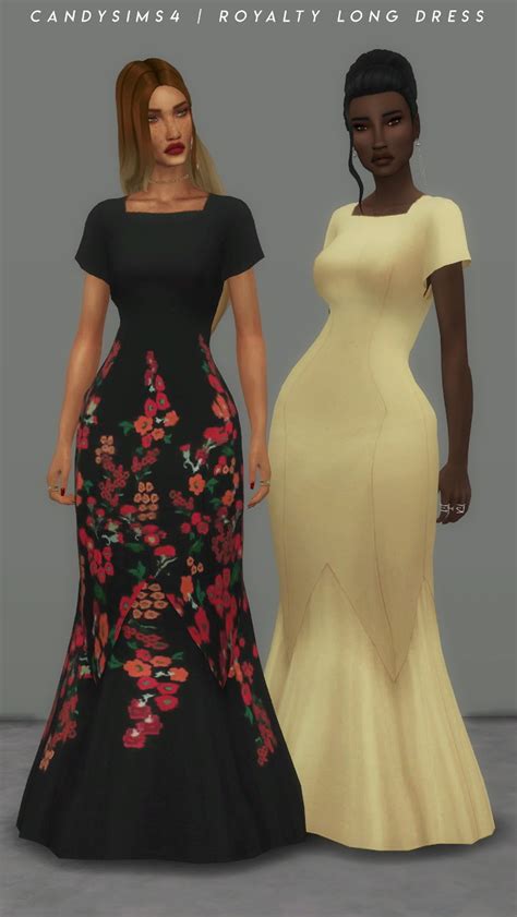 Sims 4 Long Dresses