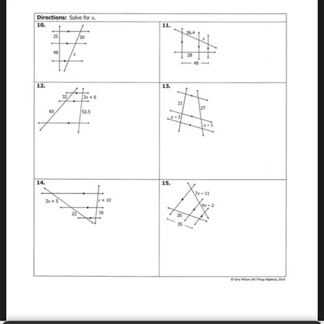 Gina Wilson Unit Geometry Parallel Lines And Transversals Unit Parallel Lines And