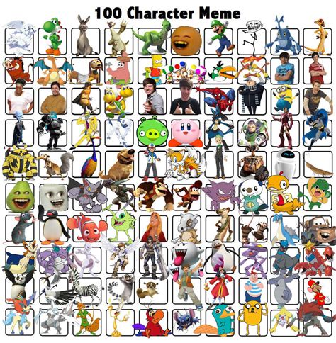 My 100 Favourite Characters By Reshiramaster On Deviantart