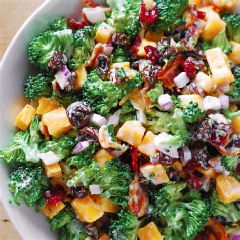 It is an easy dish with an simmer until potatoes are tender but not mushy, 8 to 10 minutes. Broccoli Bacon Salad with Raisins and Cheddar Cheese ...