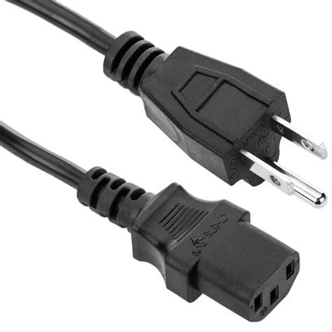 Us Power Cord Nema 5 15p To Iec 60320 C13 04m Black Cablematic