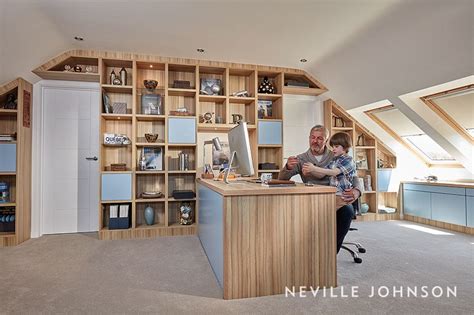 Loft Conversion Study Bespoke Home Office Neville Johnson Loft
