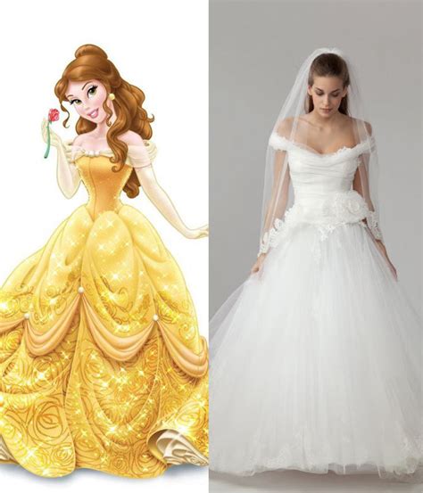 Belle Disney Inspired Wedding Dresses