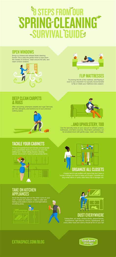 Infographic 8 Tips And Tricks For Spring Cleaning Extra Space Storage