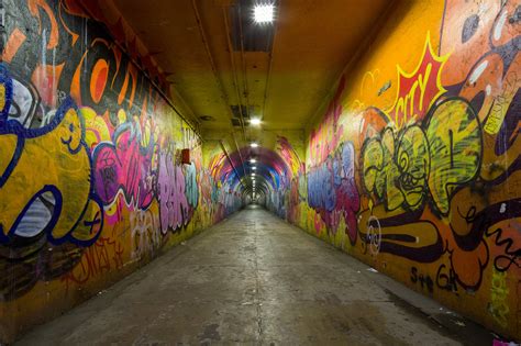 Inside The Graffiti Covered 191st Street Tunnel Nycs Deepest Subway