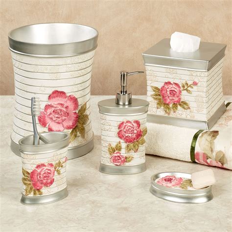 Spring Rose Floral Bath Accessories