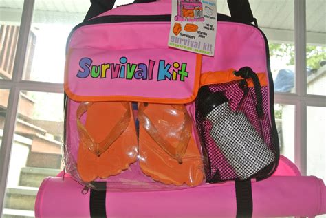 Girls Survival Kit For Beach Includes Water Bottle Flip Flops