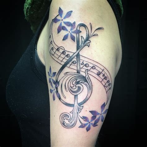 75 Best Music Tattoo Designs And Meanings Notes And Instruments 2018