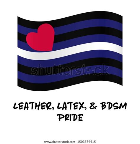 Leather Latex And Bdsm Pride Flag Background Symbol Leather Or Bdsm