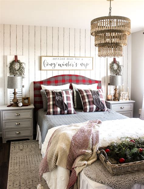 Christmas Plaid In The Bedroom Hymns And Verses