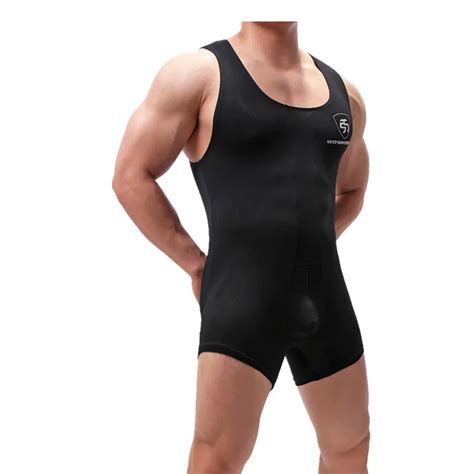 Sexy Men Underwear Wrestling Singlet Mens Undershirts Leotard Bodysuits Jumpsuit Swimwear One